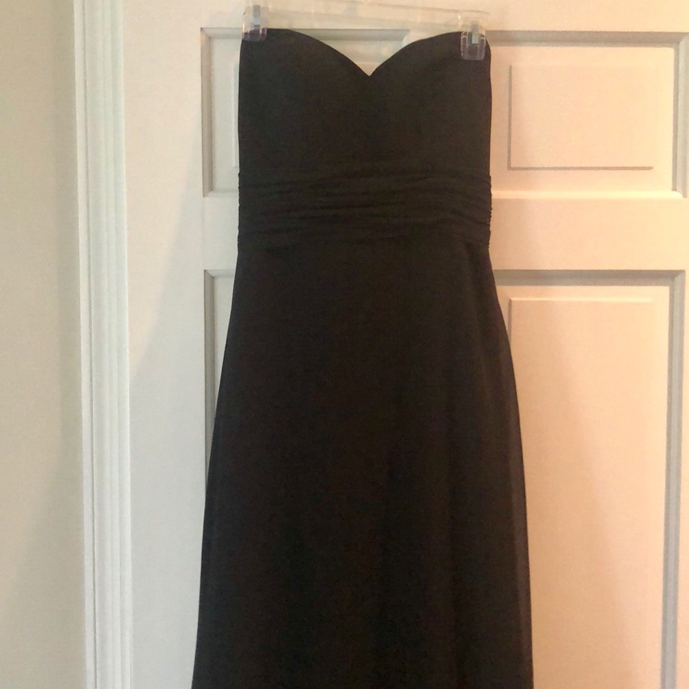 Black strapless bridesmaid/formal dress